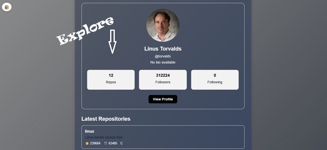 Explore GitHub profile information